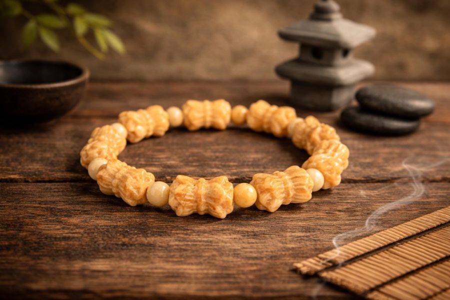 【泰國龍宮舍利】九轉蓮花手鏈 光明舍利