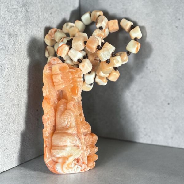 【泰國龍宮舍利】地藏王菩薩佛牌  雙面精雕 龍宮舍利