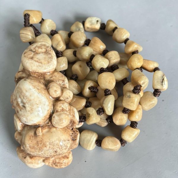 【泰國龍宮舍利】瓷化尊者舍利摳珠項鏈 