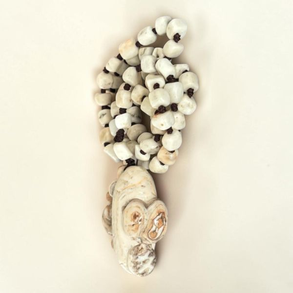 【泰國龍宮舍利】瓷化尊者舍利摳珠項鏈 龍宮舍利