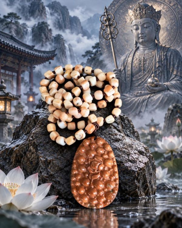 【泰國龍宮舍利】地藏王菩薩佛牌  雙面精雕 