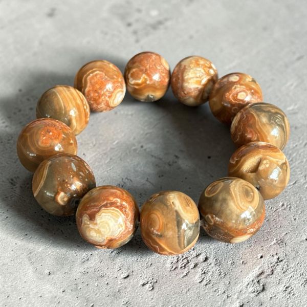 【泰國龍宮舍利】瓷化金剛靈骨舍利手鏈(大咪) (附台大國際寶石鑑定所證書) 龍宮舍利