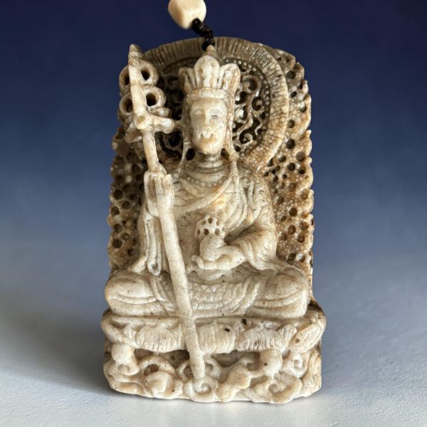 【泰國龍宮舍利】地藏王菩薩佛牌  雙面精雕 地藏王菩薩佛牌