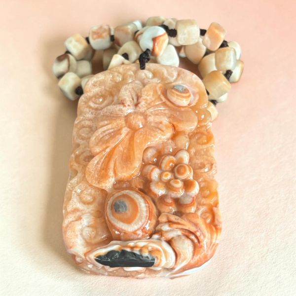 【泰國龍宮舍利】地藏王菩薩佛牌  雙面精雕 龍宮舍利