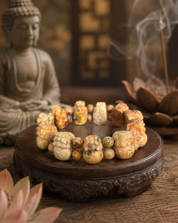 【泰國龍宮舍利】貔貅招財手鍊 財寶舍利