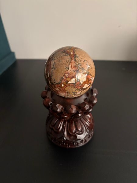 【泰國龍宮舍利】摩尼寶珠(含蓮花旋轉底座) 