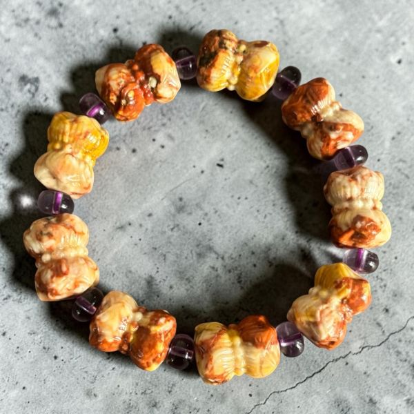 【泰國龍宮舍利】九轉蓮花手鏈 財寶舍利