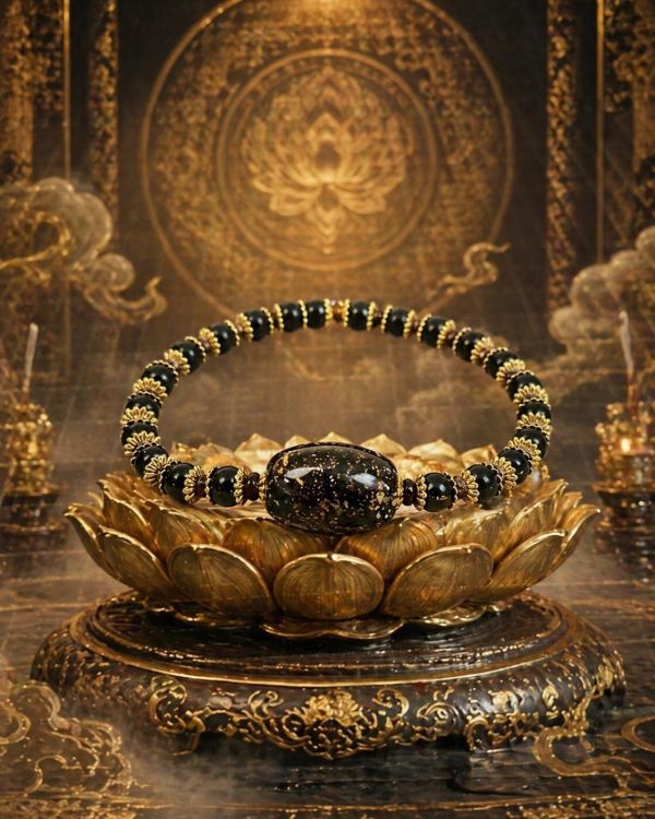 【泰國龍宮舍利】黑龍洞靈骨手鏈 (附台大國際寶石鑑定所證書) 靈骨舍利