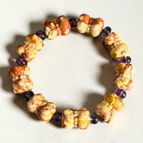 【泰國龍宮舍利】九轉蓮花手鏈 財寶舍利