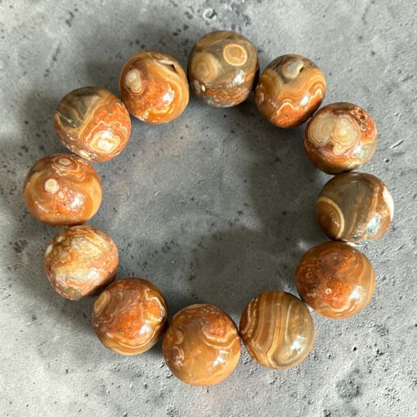 【泰國龍宮舍利】瓷化金剛靈骨舍利手鏈(大咪) (附台大國際寶石鑑定所證書) 龍宮舍利