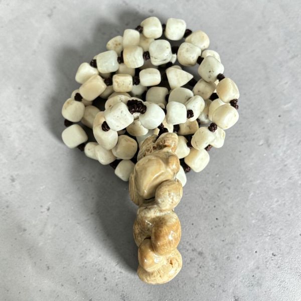 【泰國龍宮舍利】瓷化尊者舍利摳珠項鏈 龍宮舍利