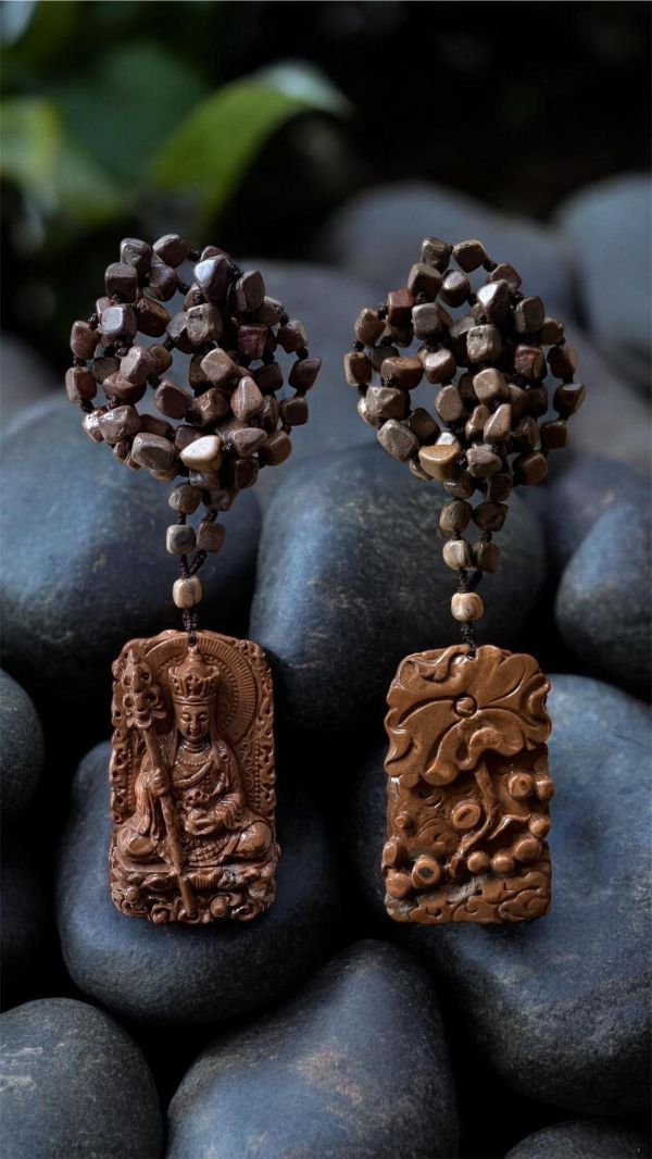 【泰國龍宮舍利】地藏王菩薩佛牌  雙面精雕 泰國龍宮舍利