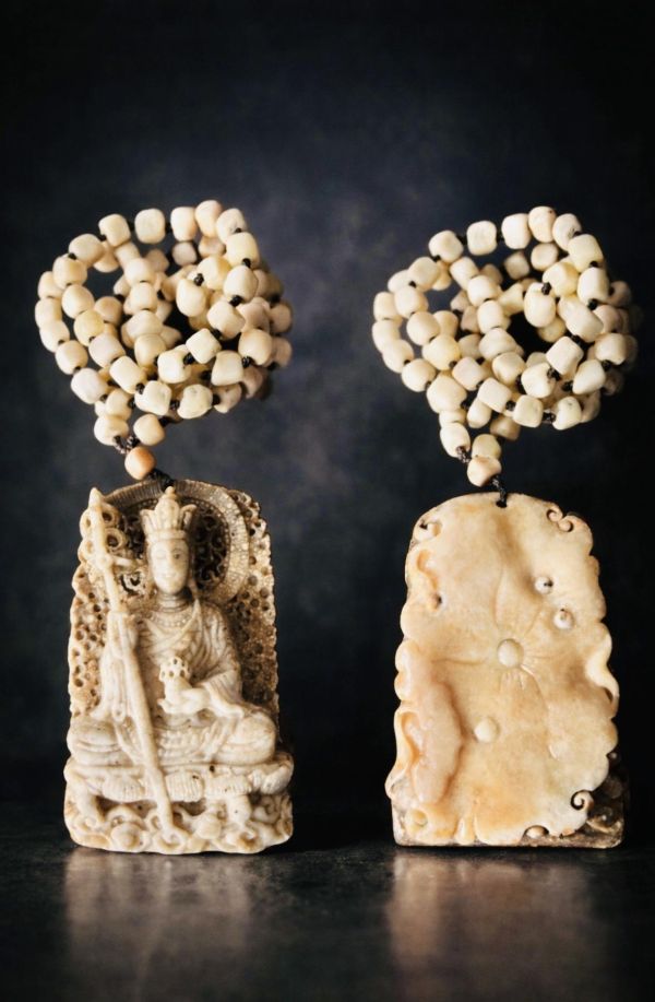 【泰國龍宮舍利】地藏王菩薩佛牌  雙面精雕 地藏王菩薩佛牌