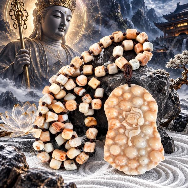 【泰國龍宮舍利】地藏王菩薩佛牌  雙面精雕 龍宮舍利