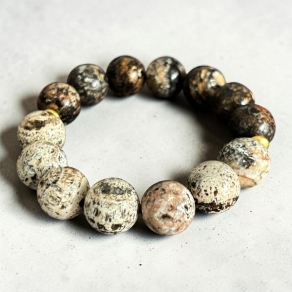 【泰國龍宮舍利】太極黑白靈骨手鏈 龍宮舍利