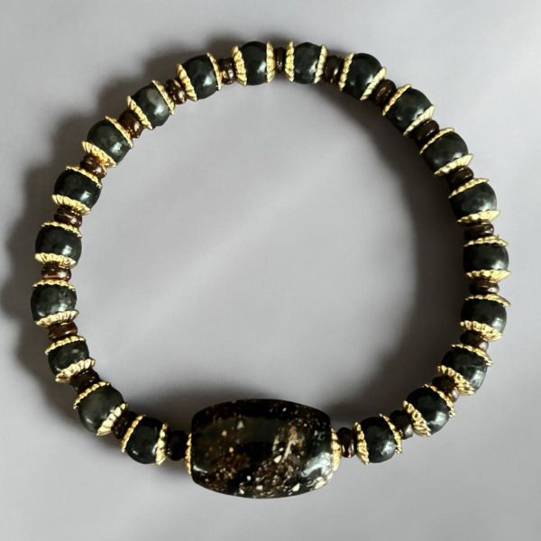 【泰國龍宮舍利】黑龍洞靈骨手鏈 (附台大國際寶石鑑定所證書) 靈骨舍利