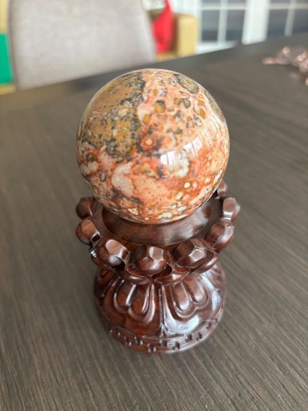 【泰國龍宮舍利】摩尼寶珠(含蓮花旋轉底座) 