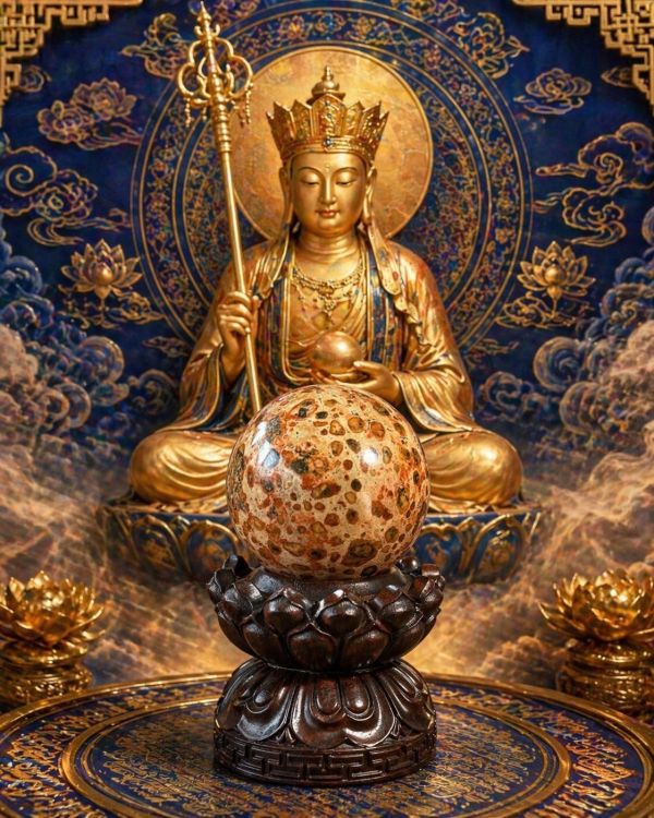 【泰國龍宮舍利】摩尼寶珠(含蓮花底座) 龍宮舍利