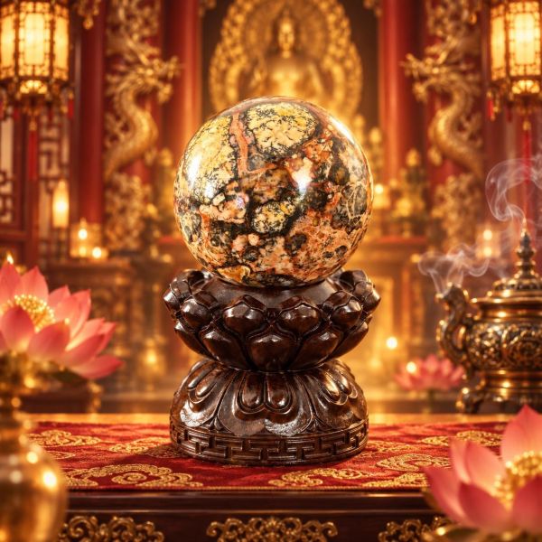 【泰國龍宮舍利】摩尼寶珠(含蓮花旋轉底座) 龍宮舍利