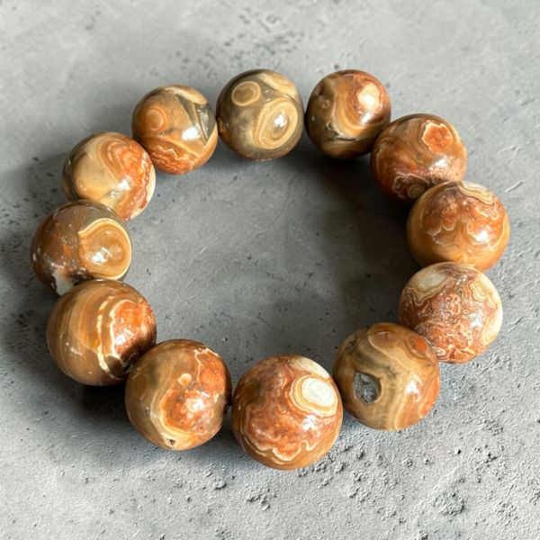 【泰國龍宮舍利】瓷化金剛靈骨舍利手鏈(大咪) (附台大國際寶石鑑定所證書) 龍宮舍利