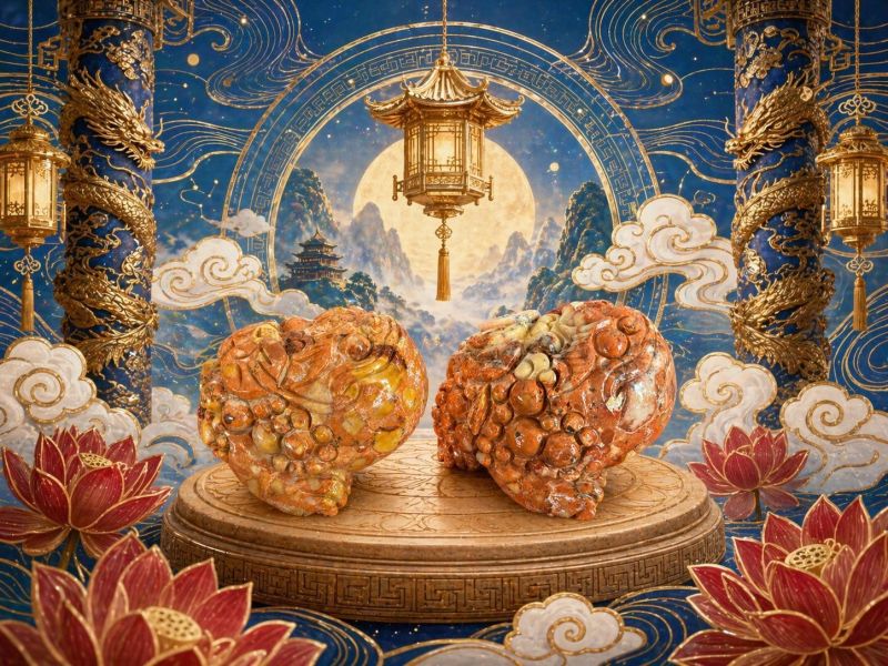 【泰國龍宮舍利】達摩金蟾 三腳蟾蜍(一對) 三腳蟾蜍