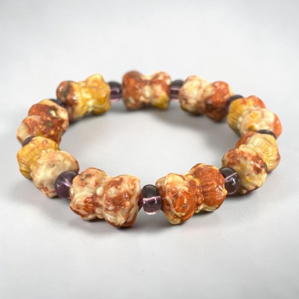 【泰國龍宮舍利】九轉蓮花手鏈 財寶舍利