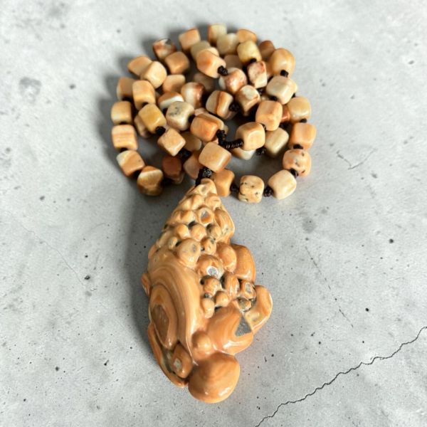 【泰國龍宮舍利】高瓷化金剛靈骨佛眼舍利摳珠項鏈 (附台大國際寶石鑑定所證書) 龍宮舍利