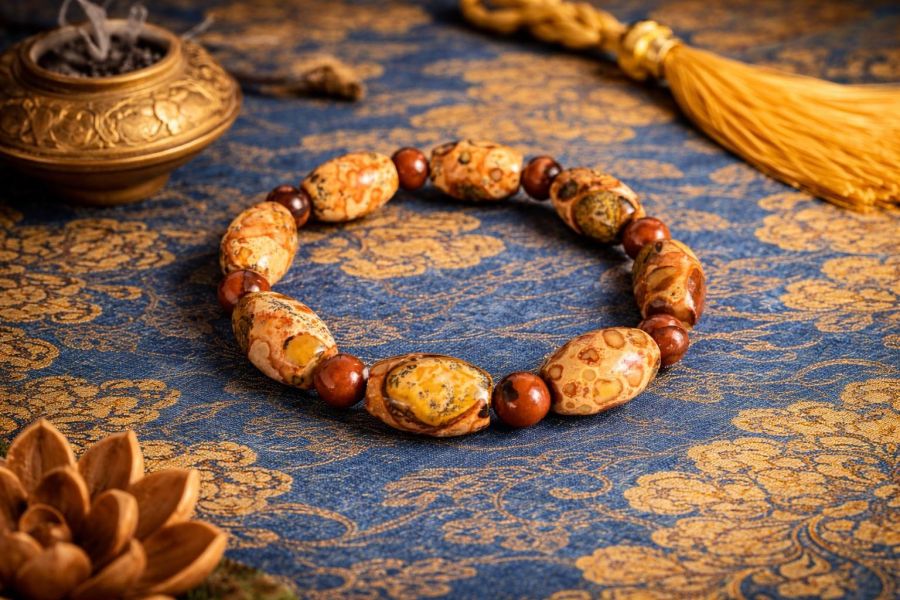 【泰國龍宮舍利】財寶桶珠手鍊 (附台大國際寶石鑑定所證書) 財寶舍利