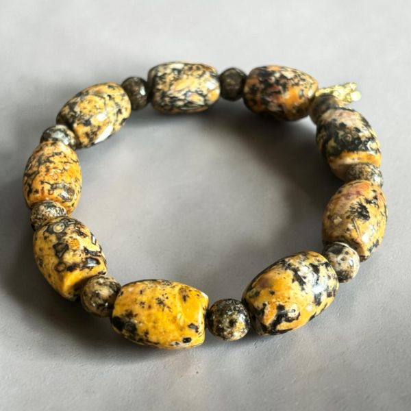 【泰國龍宮舍利】黑龍洞轉金靈骨舍利手鏈 (附台大國際寶石鑑定所證書) 黑龍洞靈骨舍利手鏈