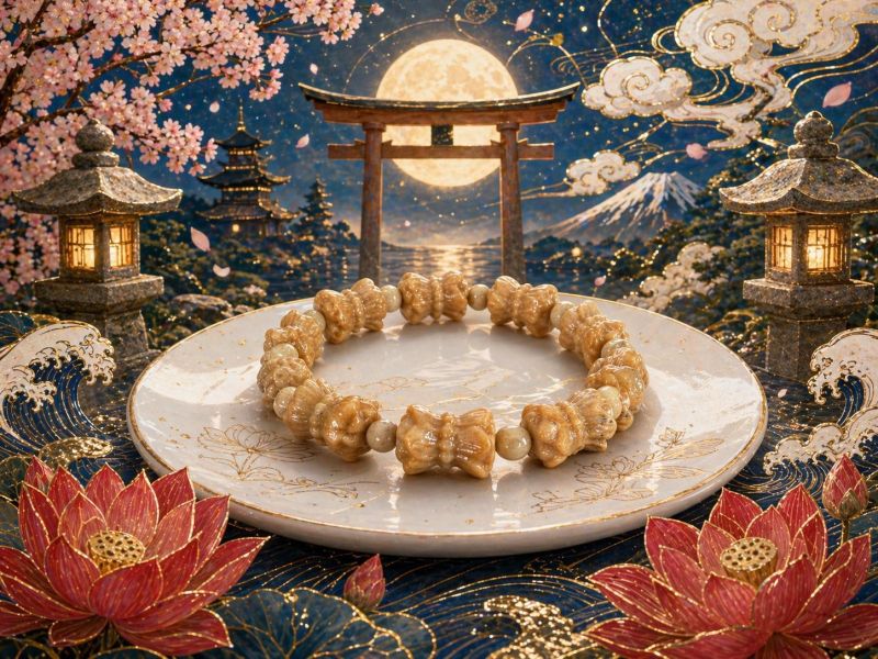 【泰國龍宮舍利】九轉蓮花手鏈 龍宮舍利