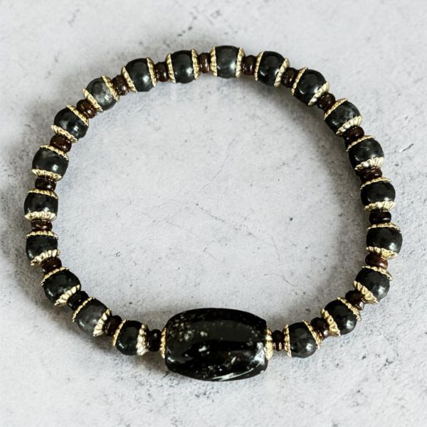 【泰國龍宮舍利】黑龍洞靈骨手鏈 (附台大國際寶石鑑定所證書) 靈骨舍利