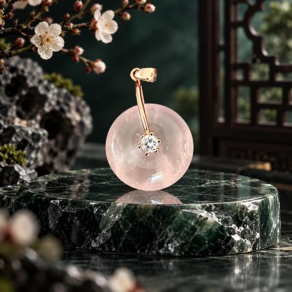 粉晶吊墜 粉晶