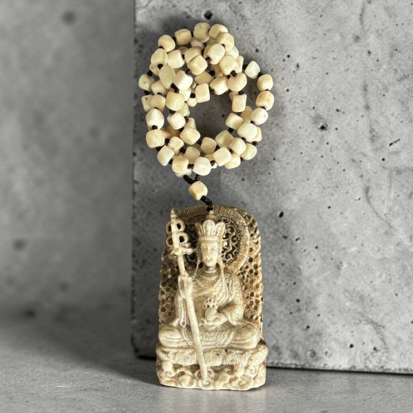 【泰國龍宮舍利】地藏王菩薩佛牌  雙面精雕 地藏王菩薩佛牌