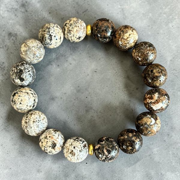 【泰國龍宮舍利】太極黑白靈骨手鏈 靈骨舍利