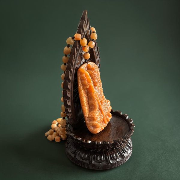 母親節限定【泰國龍宮舍利】地藏王菩薩佛牌 (含蓮花底座) 地藏王