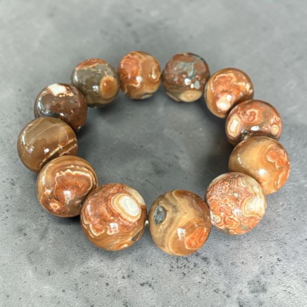 【泰國龍宮舍利】瓷化金剛靈骨舍利手鏈(大咪) (附台大國際寶石鑑定所證書) 龍宮舍利