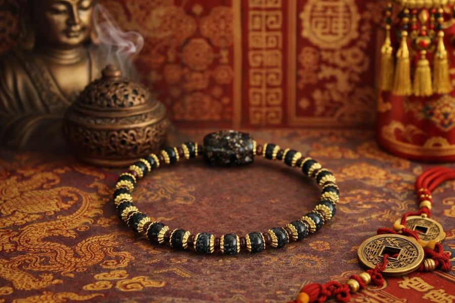 【泰國龍宮舍利】黑龍洞靈骨手鏈 (附台大國際寶石鑑定所證書) 黑龍洞靈骨手鏈