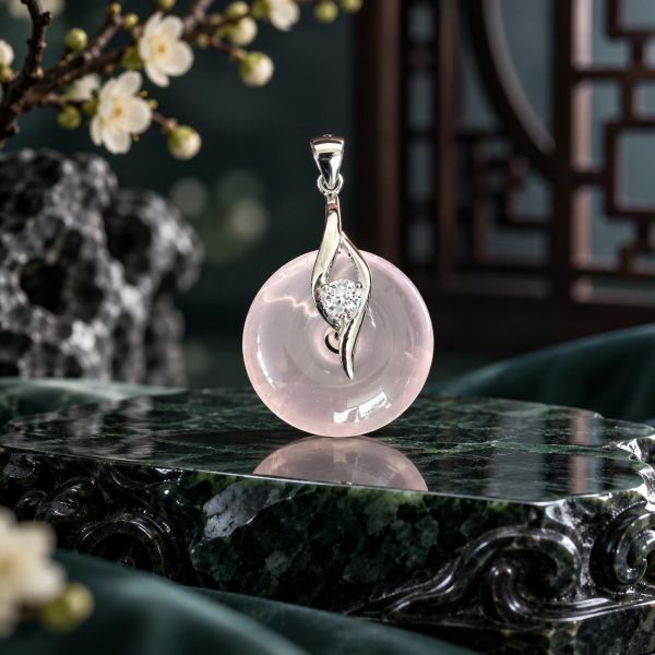 粉晶吊墜 粉晶