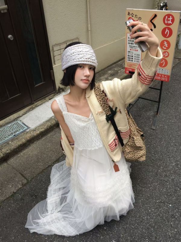 <推薦必買>浪漫小步舞曲針織拼接紗裙 