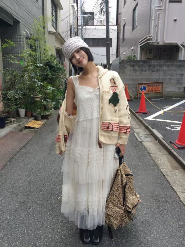 <推薦必買>浪漫小步舞曲針織拼接紗裙 