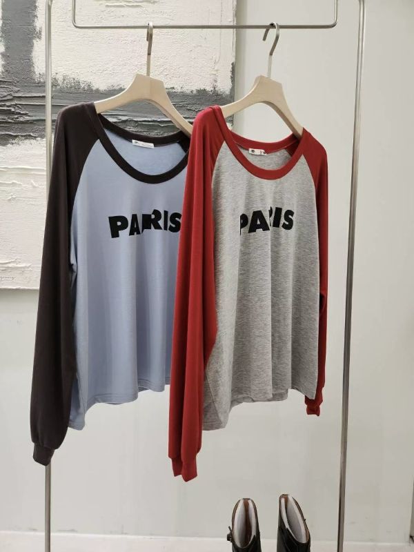 <本月主打>大圓領超彈Paris上衣 