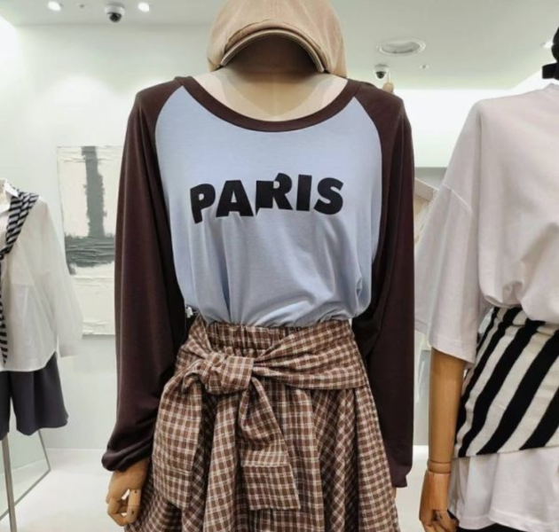<本月主打>大圓領超彈Paris上衣 