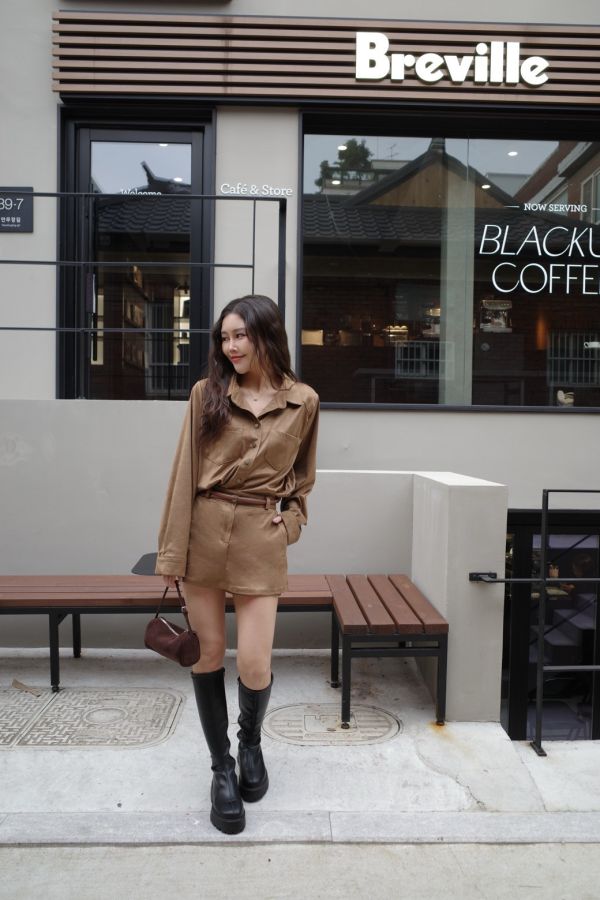 超柔軟柔光麂皮套裝 