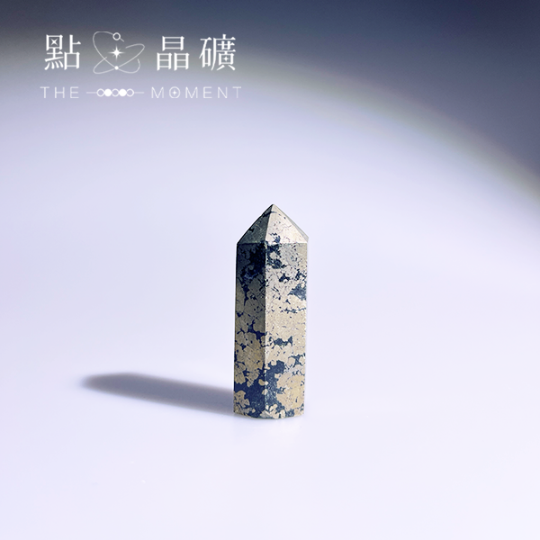 黑瑪瑙黃鐵礦共生晶柱 