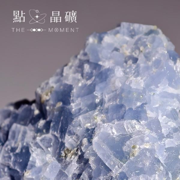 藍方解橄欖石共生礦｜原礦擺件 