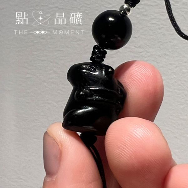 卡比巴拉吊飾｜銀耀石 
