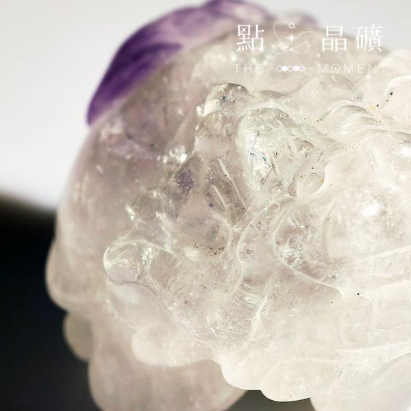 白紫晶共生｜紫色俏臀｜龍龜 