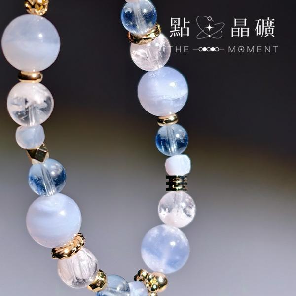 藍色多瑙河｜藍紋瑪瑙、雪花幽靈、海藍寶 