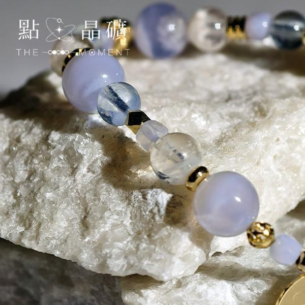 藍色多瑙河｜藍紋瑪瑙、雪花幽靈、海藍寶 