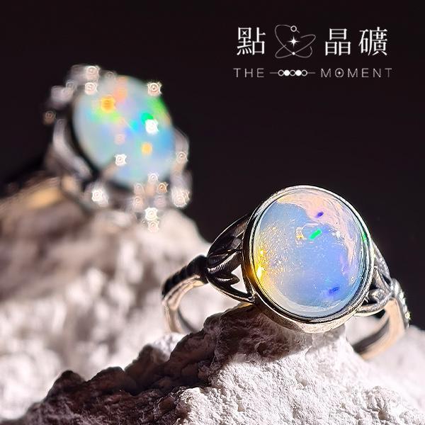 歐泊｜歐風紋飾｜S925純銀戒指 